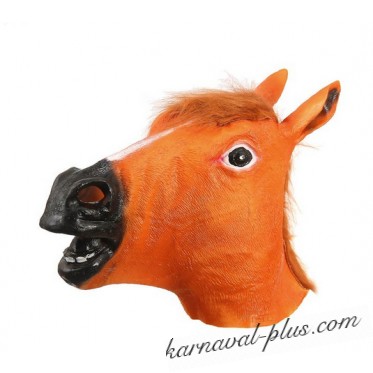 Карнавальная маска Лошадь, цвет коричневый